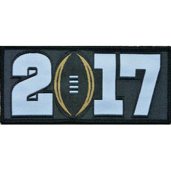 2017 College National Championship Playoff Game Jersey Patch Black