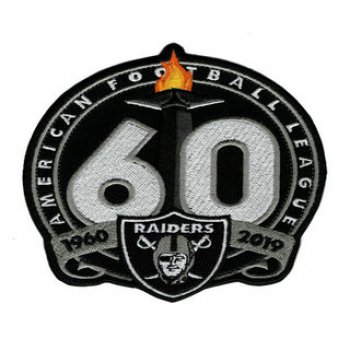 Oakland Raiders 1960-2019 60th Anniversary Patch