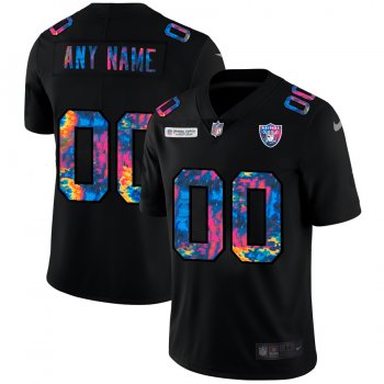 Las Vegas Raiders Custom Men's Nike Multi-Color Black 2020 NFL Crucial Catch Vapor Untouchable Limited Jersey