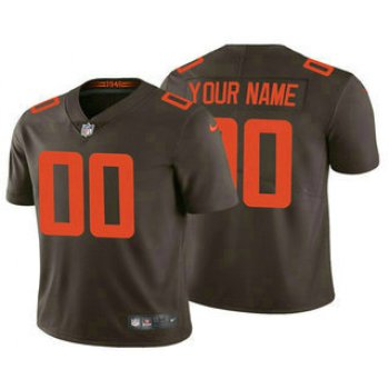 Men's Cleveland Browns Customized 2020 New Brown Vapor Untouchable NFL Stitched Limited Jersey