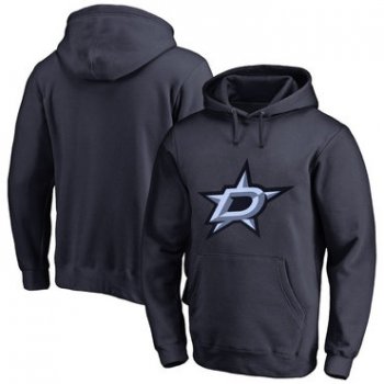 Dallas Stars Navy Men's Customized All Stitched Pullover Hoodie