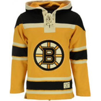 Bruins Yellow Men's Customized Hooded Sweatshirt