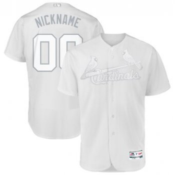 St. Louis Cardinals Majestic 2019 Players' Weekend Flex Base Authentic Roster Custom White Jersey