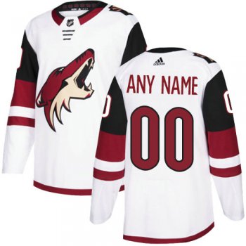 Men's Adidas Arizona Coyotes NHL Authentic White Customized Jersey