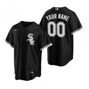 Men's Chicago White Sox Custom Nike Black Stitched MLB Cool Base Jersey