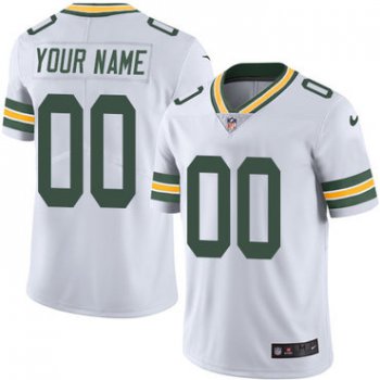 Youth Nike Green Bay Packers Road White Customized Vapor Untouchable Player Limited Jersey