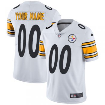 Youth Nike Pittsburgh Steelers Road White Customized Vapor Untouchable Limited NFL Jersey