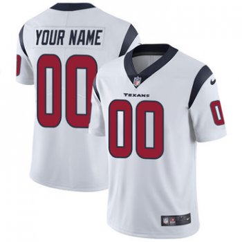 Men's Nike Houston Texans White Customized Vapor Untouchable Player Limited Jersey