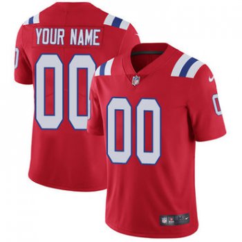 Men's Nike New England Patriots Red Customized Vapor Untouchable Player Limited Jersey