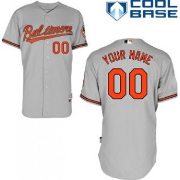 Men's Baltimore Orioles Customized Gray Jersey