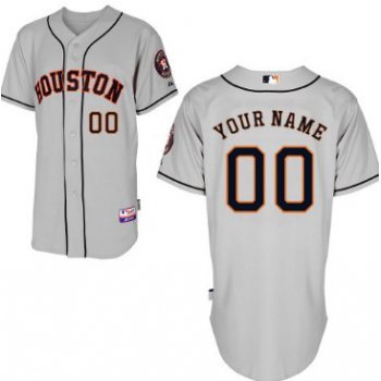 Men's Houston Astros Customized Gray Jersey
