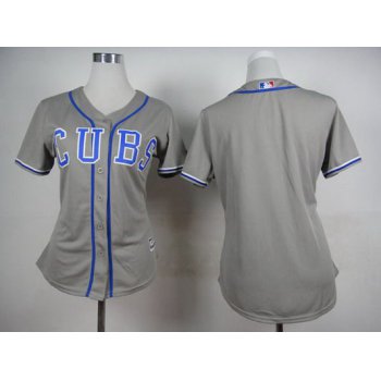 Women's Chicago Cubs Customized 2014 Gray Jersey
