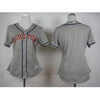 Women's Houston Astros Customized Gray Jersey