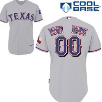 Kids' Texas Rangers Customized Gray Jersey