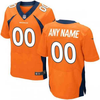 Men's Denver Broncos Nike Orange Customized 2014 Elite Jersey
