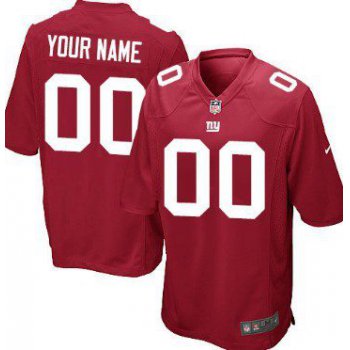 Youth Nike New York Giants Customized Red Game Jersey
