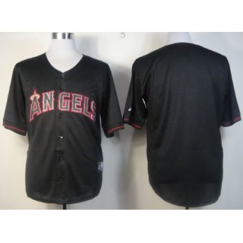 Kids' LA Angels of Anaheim Customized 2012 Black Fashion Jersey