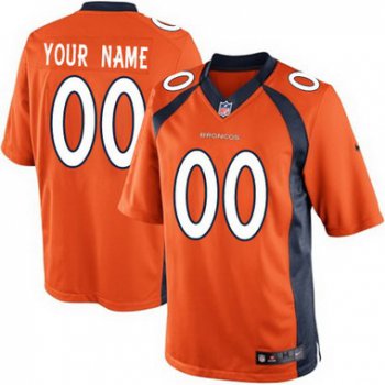Kids' Nike Denver Broncos Customized 2013 Orange Limited Jersey