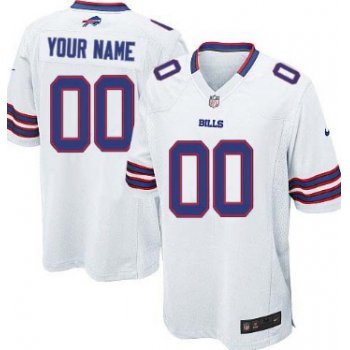 Kids' Nike Buffalo Bills Customized White Game Jersey