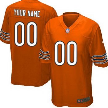 Kids' Nike Chicago Bears Customized Orange Limited Jersey