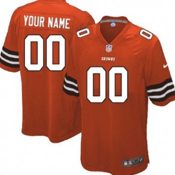 Kids' Nike Cleveland Browns Customized Orange Limited Jersey