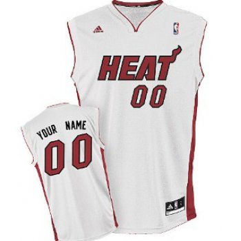 Kids Miami Heat Customized White Jersey