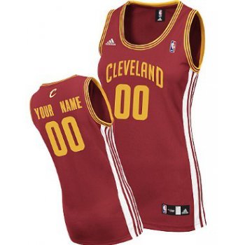 Womens Cleveland Cavaliers Customized Red Jersey