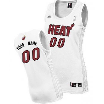 Womens Miami Heat Customized White Jersey