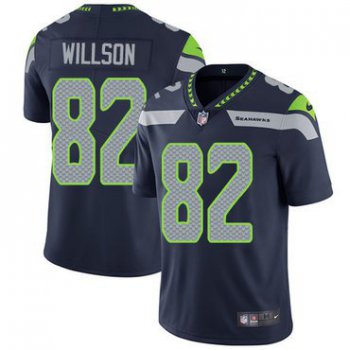 Youth Seattle Seahawks #82 Luke Willson Steel Blue Nike Stitched Limited Jersey