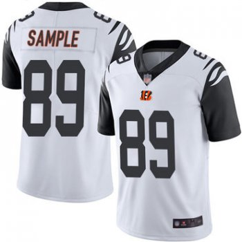 Bengals #89 Drew Sample White Youth Stitched Football Limited Rush Jersey