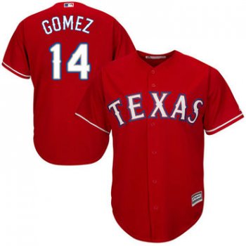 Rangers #14 Carlos Gomez Red Cool Base Stitched Youth Baseball Jersey