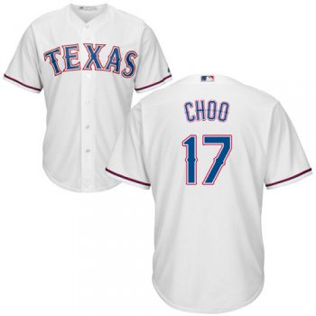 Rangers #17 Shin-Soo Choo White Cool Base Stitched Youth Baseball Jersey