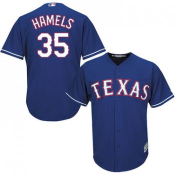 Rangers #35 Cole Hamels Blue Cool Base Stitched Youth Baseball Jersey
