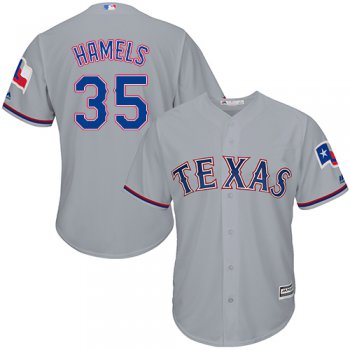Rangers #35 Cole Hamels Grey Cool Base Stitched Youth Baseball Jersey
