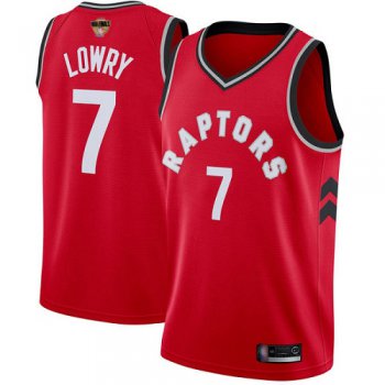 Raptors #7 Kyle Lowry Red 2019 Finals Bound Youth Basketball Swingman Icon Edition Jersey