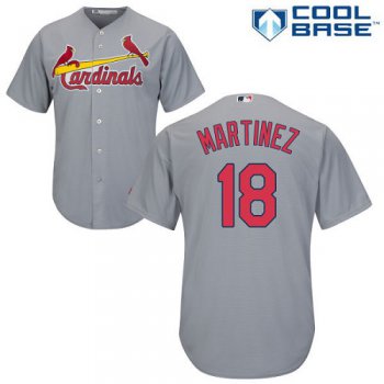 Cardinals #18 Carlos Martinez Grey Cool Base Stitched Youth Baseball Jersey