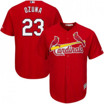 Cardinals #23 Marcell Ozuna Red Cool Base Stitched Youth Baseball Jersey