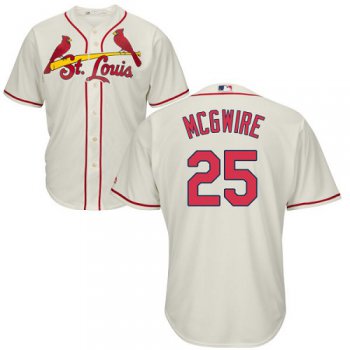 Cardinals #25 Mark McGwire Cream Cool Base Stitched Youth Baseball Jersey