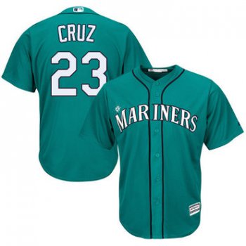 Mariners #23 Nelson Cruz Green Cool Base Stitched Youth Baseball Jersey
