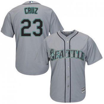 Mariners #23 Nelson Cruz Grey Cool Base Stitched Youth Baseball Jersey
