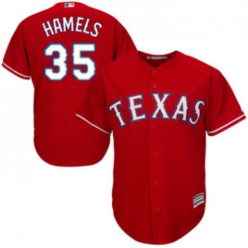 Rangers #35 Cole Hamels Red Cool Base Stitched Youth Baseball Jersey