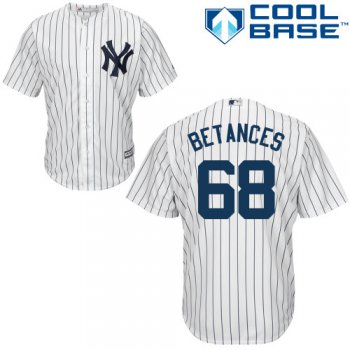 Yankees #68 Dellin Betances White Cool Base Stitched Youth Baseball Jersey