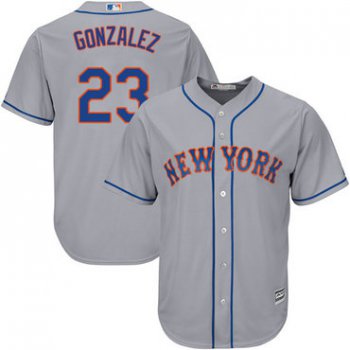 Mets #23 Adrian Gonzalez Grey Cool Base Stitched Youth Baseball Jersey