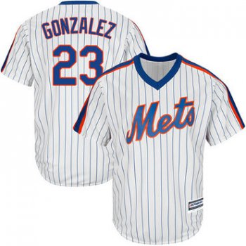Mets #23 Adrian Gonzalez White(Blue Strip) Alternate Cool Base Stitched Youth Baseball Jersey