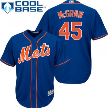 Mets #45 Tug McGraw Blue Cool Base Stitched Youth Baseball Jersey