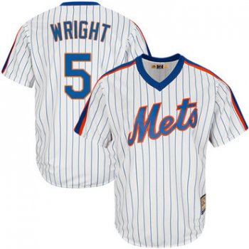 Mets #5 David Wright White(Blue Strip) Alternate Cool Base Stitched Youth Baseball Jersey