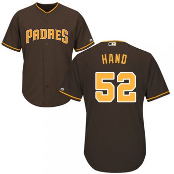 Padres #52 Brad Hand Brown Cool Base Stitched Youth Baseball Jersey