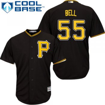 Pirates #55 Josh Bell Black Cool Base Stitched Youth Baseball Jersey