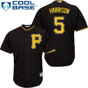 Pirates #5 Josh Harrison Black Cool Base Stitched Youth Baseball Jersey