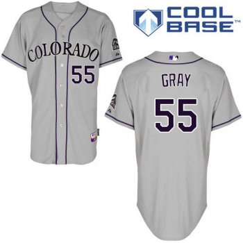 Rockies #55 Jon Gray Grey Cool Base Stitched Youth Baseball Jersey